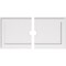 Ekena Millwork Rectangle Architectural Grade PVC Ceiling Medallion, 40"W x 20"H x 3"ID x 14"C x 1"P, Two-Piece CMP40X20RE2-03000 - alternate 1